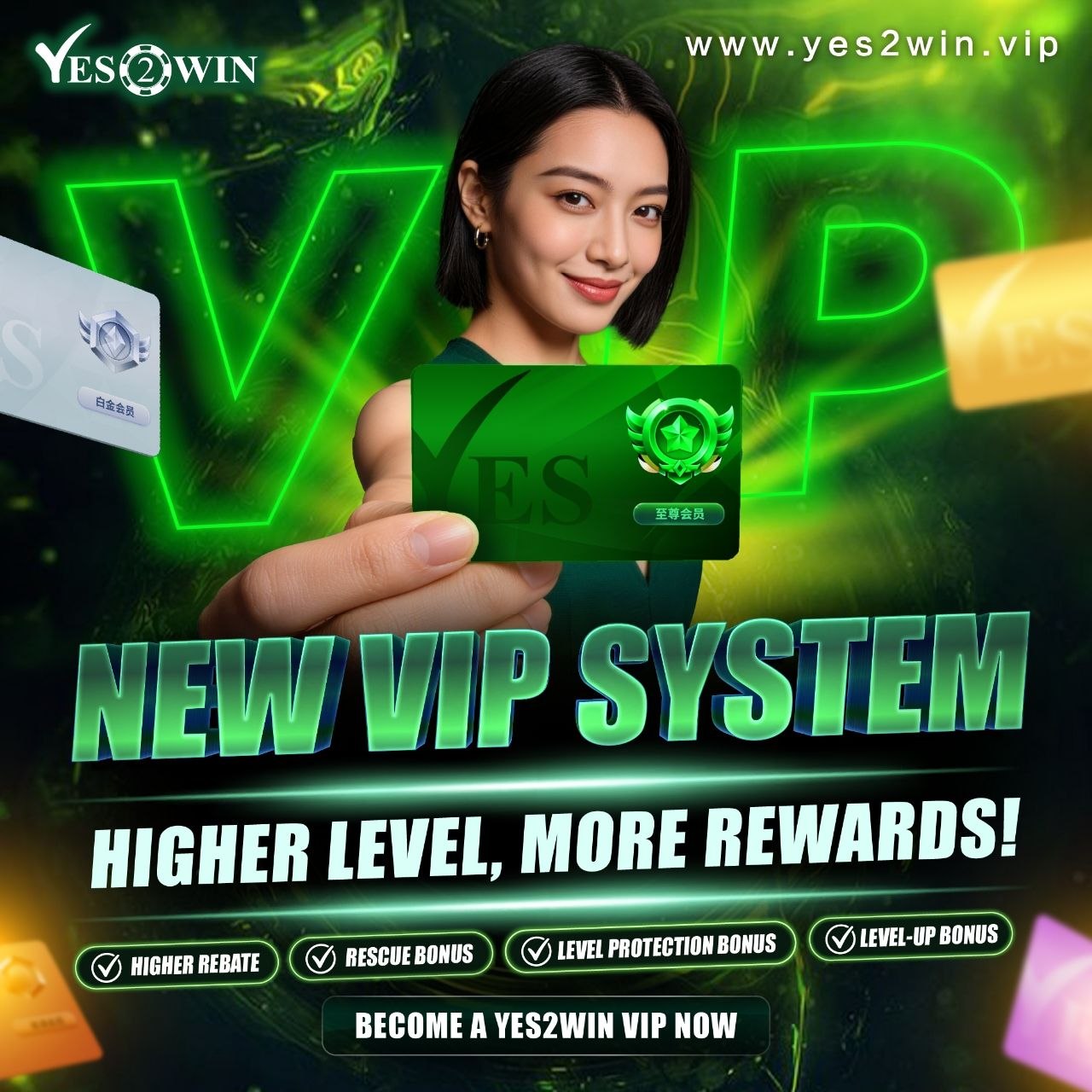 YES2WIN new VIP System