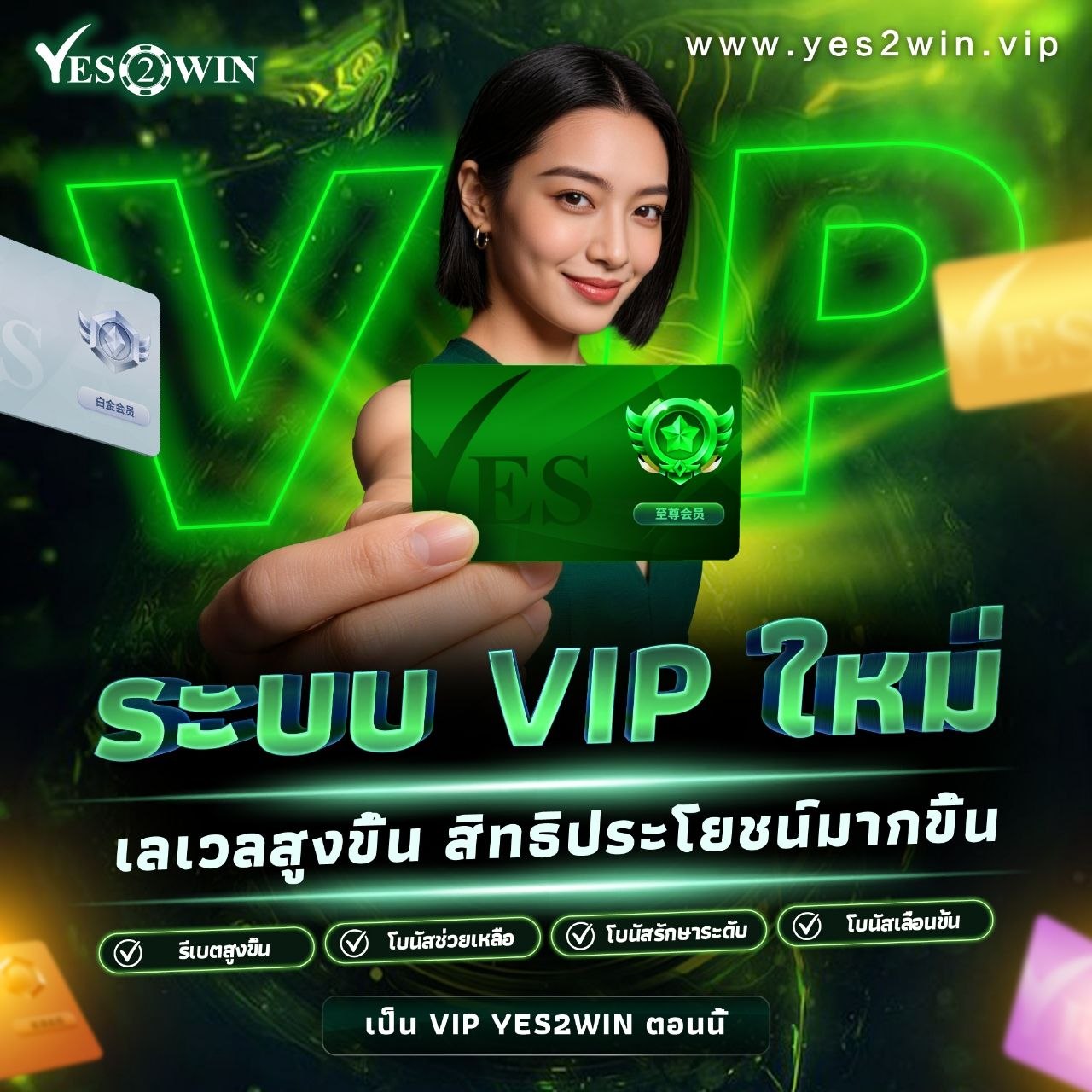 YES2WIN new VIP System