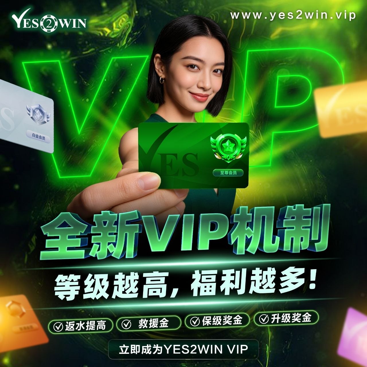 YES2WIN new VIP System