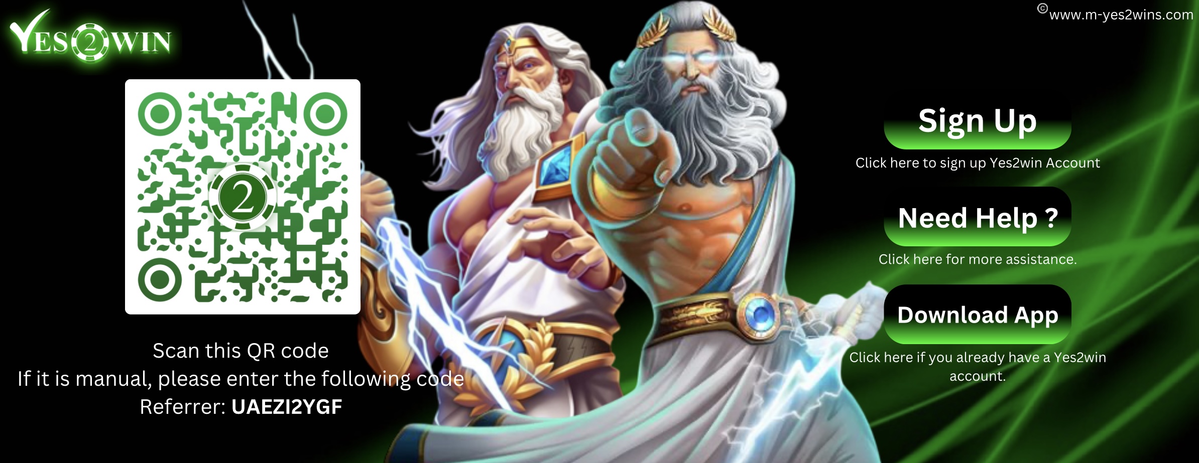 YES2WIN REGISTER Image